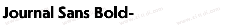 Journal Sans Bold字体转换 Journal Sans Bold字体转换